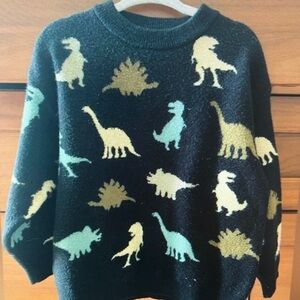 Dinosaur Patterned Sweater